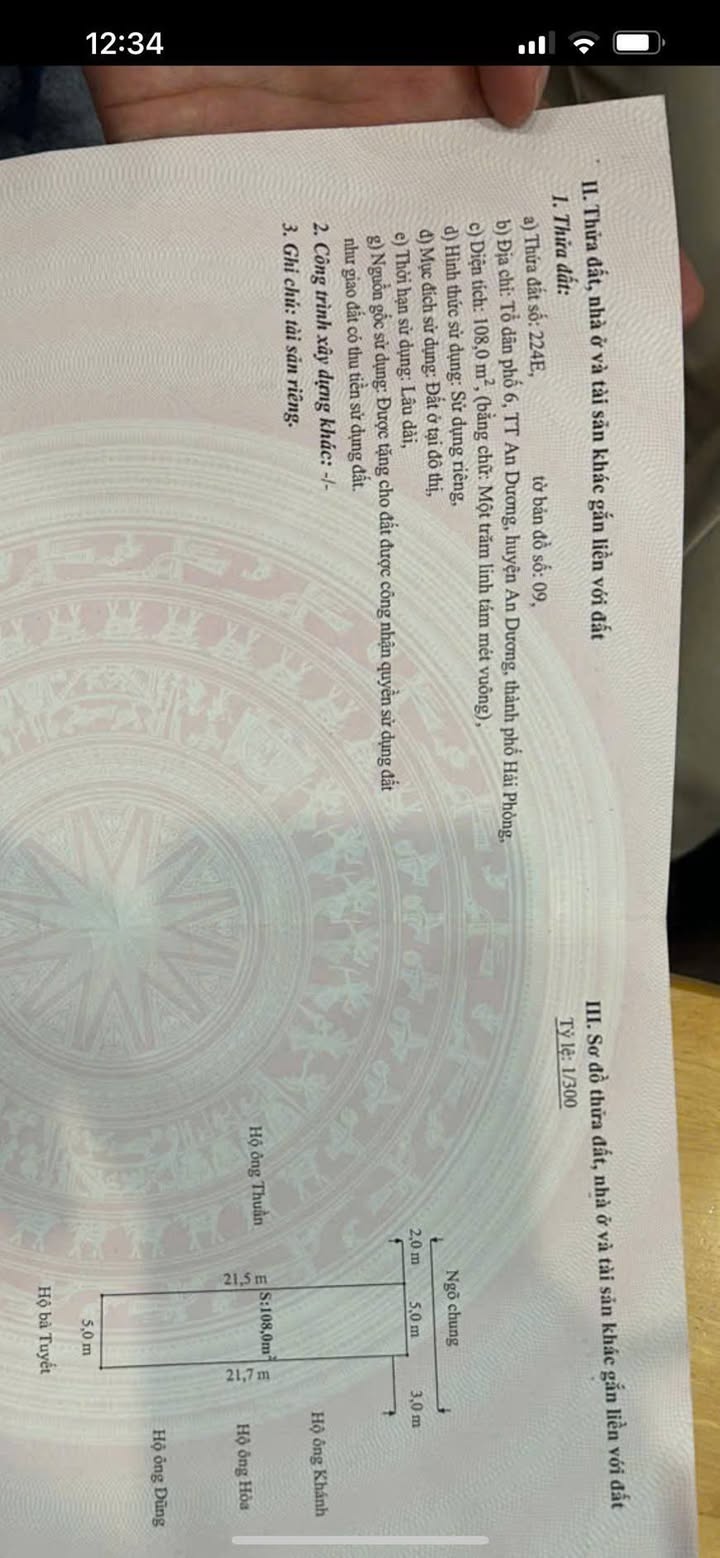 Đất nền An Hải, An Dương 103m² giá 26xx - Vị trí đẹp, xe vào tận đất!