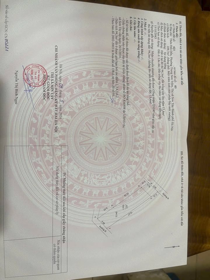 Đất thổ cư Trung Sơn Trầm 109m² giá 2 tỷ - Đầu tư sinh lời hấp dẫn!