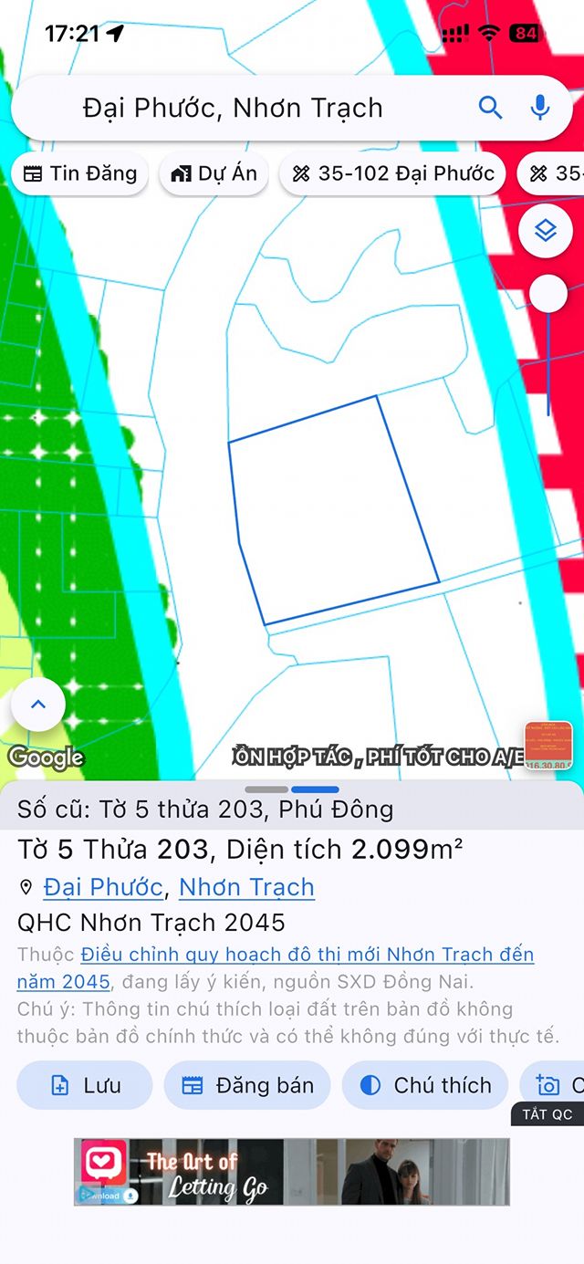 Đất nền 2,1 sào Xã Phú Đông, Nhơn Trạch chỉ 1,5 tỷ - Cơ hội đầu tư hấp dẫn!