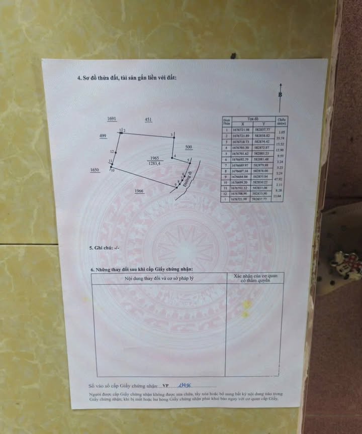 Đất nền Tịnh Hà, Sơn Tịnh 1283m² giá 1.5 tỷ - Sổ đỏ chính chủ!