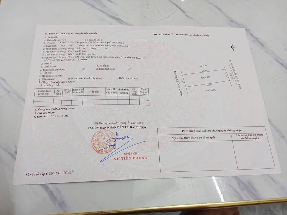 Đất nền khu ĐT Vạn Lộc Hải Dương 69.75m² giá 3.2 tỷ - Cơ hội đầu tư sinh lời!