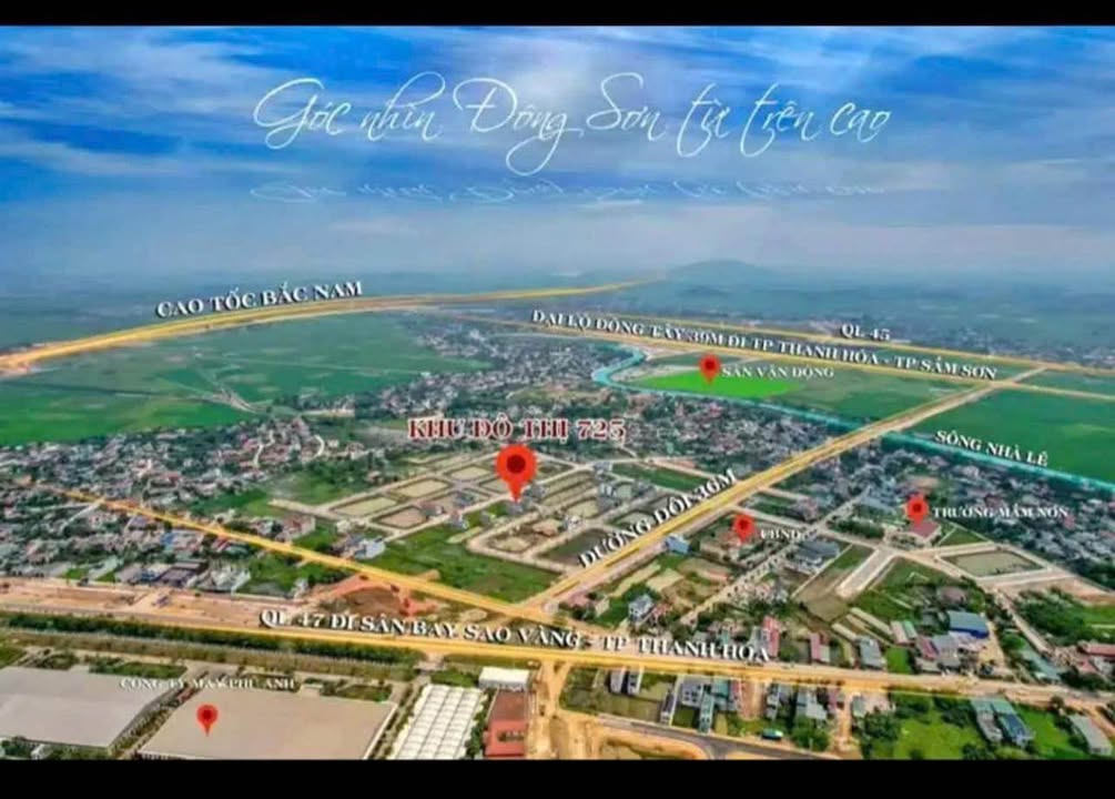 Đất nền Khu đô thị 725 Đông Sơn 104.5m² giá 1.3 tỷ - Vị trí kinh doanh sầm uất!