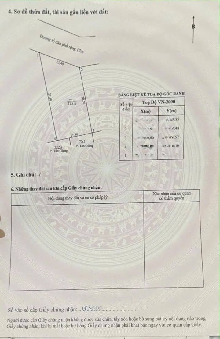 Đất nền phường Tân Giang, TP. Hà Tĩnh 275.6m² giá 5.6 tỷ - Đầu tư sinh lời hấp dẫn!