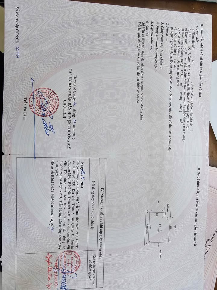 Đất nền Quảng Bị, Chương Mỹ 123m² - Đầu tư sinh lời, giá tốt!