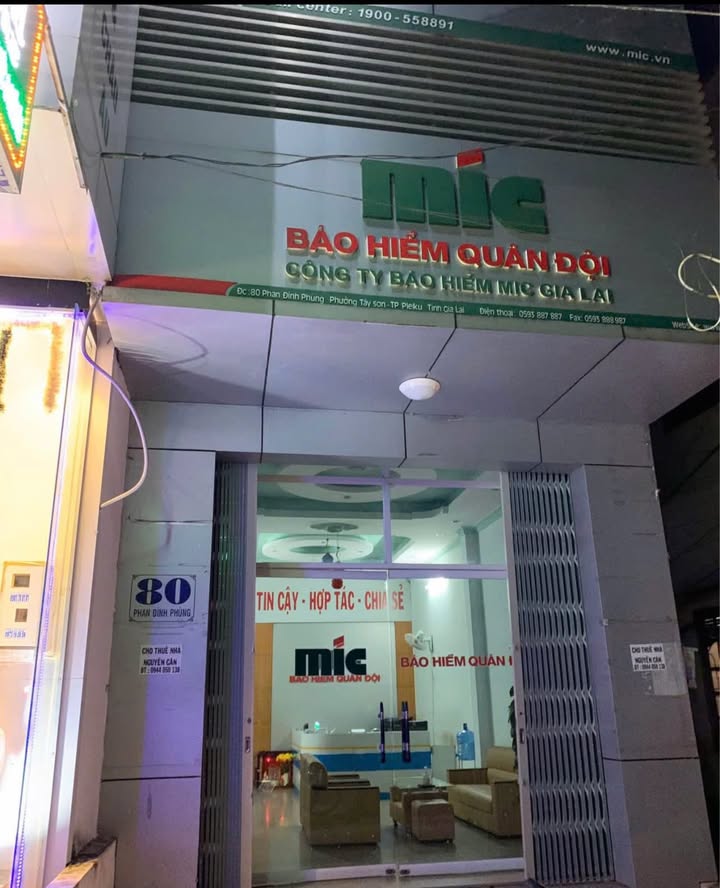 Nhà nguyên căn 3 tầng tại 80 Phan Đình Phùng, Pleiku - Cơ hội thuê lý tưởng!