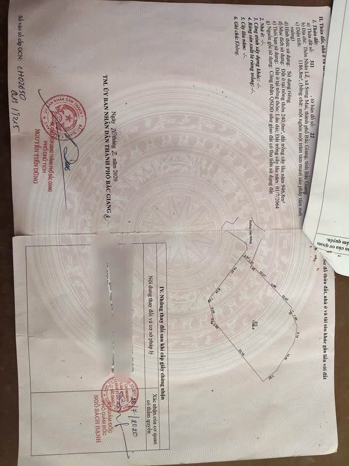 Đất nền 1200m² tại Song Mai, TP Bắc Giang chỉ 3 tỷ - Đầu tư sinh lời ngay!