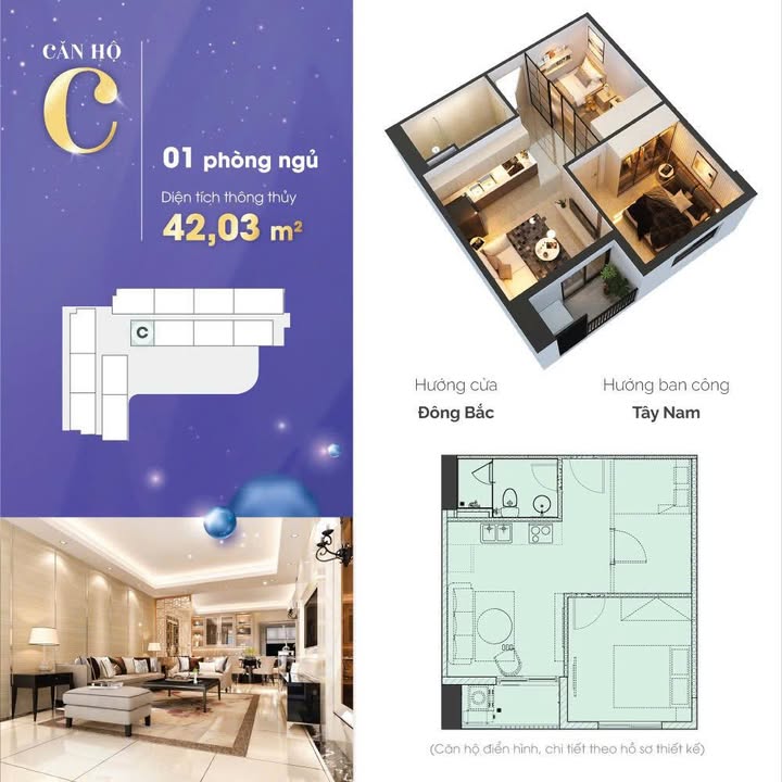 Căn hộ chung cư CT9 Vĩnh Điềm Trung Nha Trang 42m² giá 2.95 tỷ - Full nội thất sang trọng!