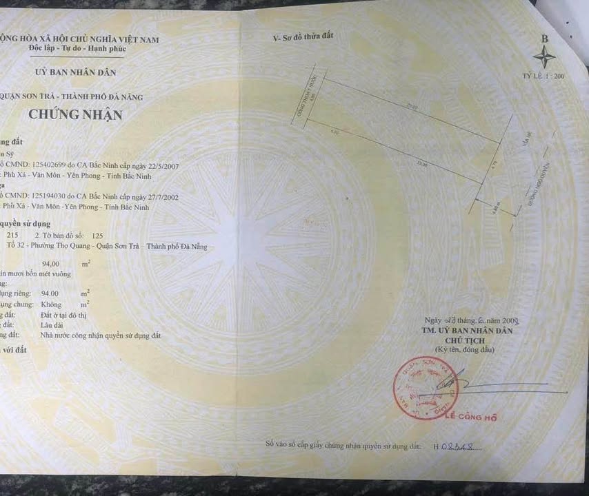 Đất nền mặt tiền đường Ngô Quyền, quận Sơn Trà, 94m² giá 8.5 tỷ - Cơ hội đầu tư vàng!