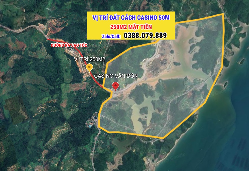 Đất nền 250m² mặt trước Casino Vân Đồn - Cơ hội đầu tư hiếm có!