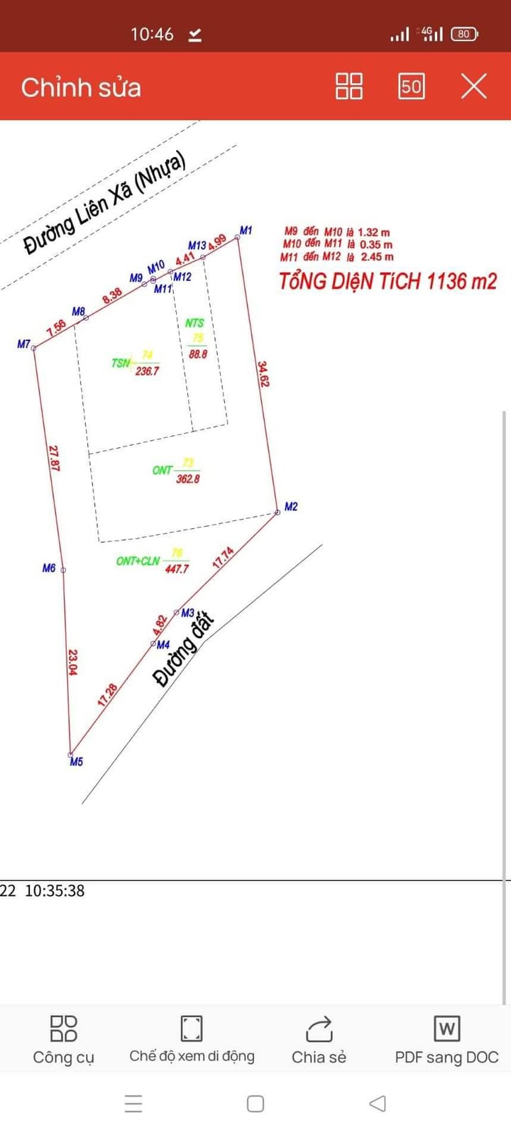 Đất thổ cư Tân An 1136m² giá 900 triệu - Sẵn sàng chuyển nhượng ngay!