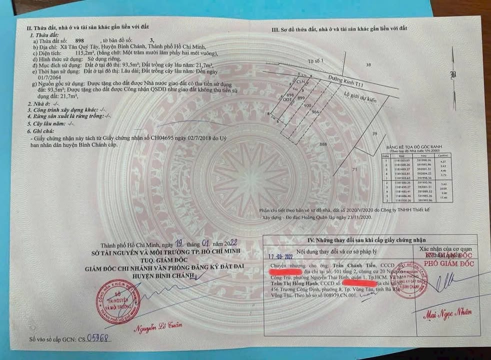 Đất Mặt Tiền T11, Tân Quý Tây 115m² giá 3.2 tỷ - Cơ hội đầu tư tuyệt vời!