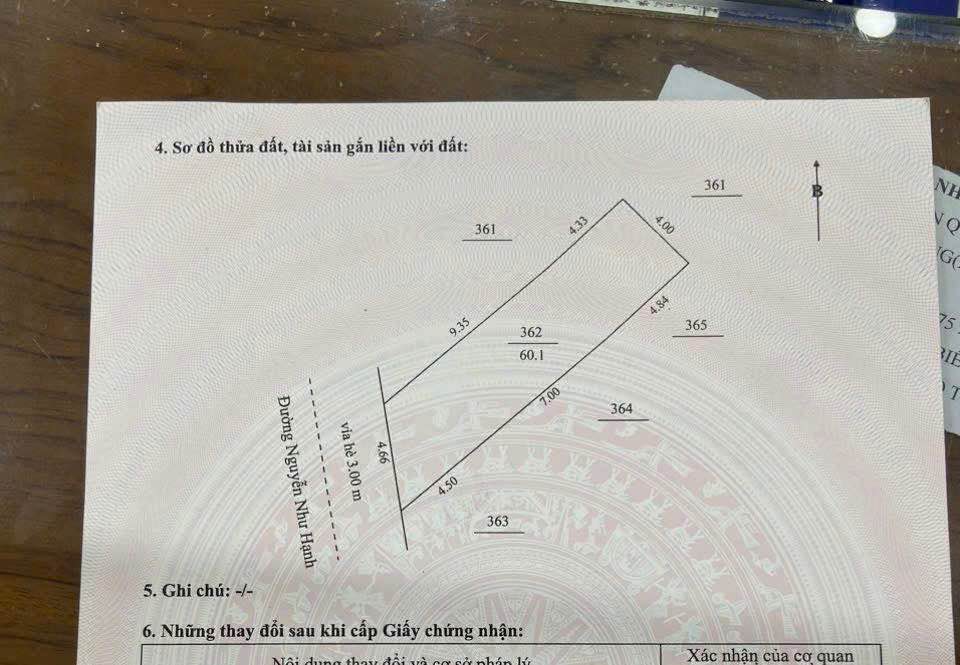Bán gấp FrontHouse mặt tiền đường Nguyễn Như Hạnh 60m² giá 4.68 tỷ - Diện tích vuông vắn, hướng Tây