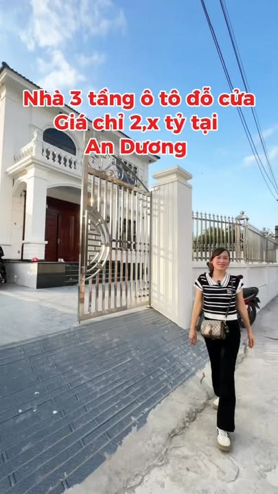 Nhà 3 tầng Đặng Cương, An Dương 54m² giá 2,9 tỷ - Ô tô đỗ cửa, gần chợ
