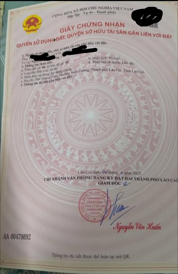 Đất nền phố Quang Thái B6, phường Lào Cai, diện tích 90m² - Vị trí vàng giao thông thuận lợi!