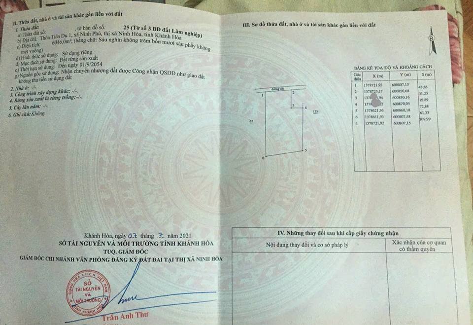 Đất nền Ninh Phú Ninh Hòa 6046m² giá 3 tỷ - Đầu tư sinh lời hấp dẫn!