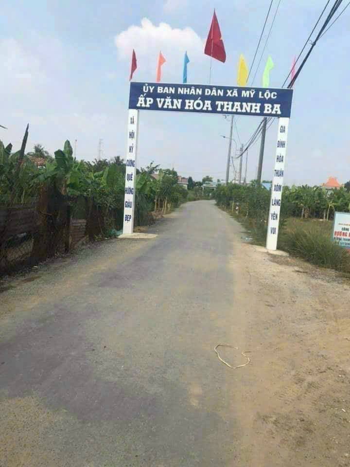 Đất mặt tiền đường nhựa 113m² xã Mỹ Lộc giá 1.3 tỷ - Cơ hội kinh doanh hấp dẫn!