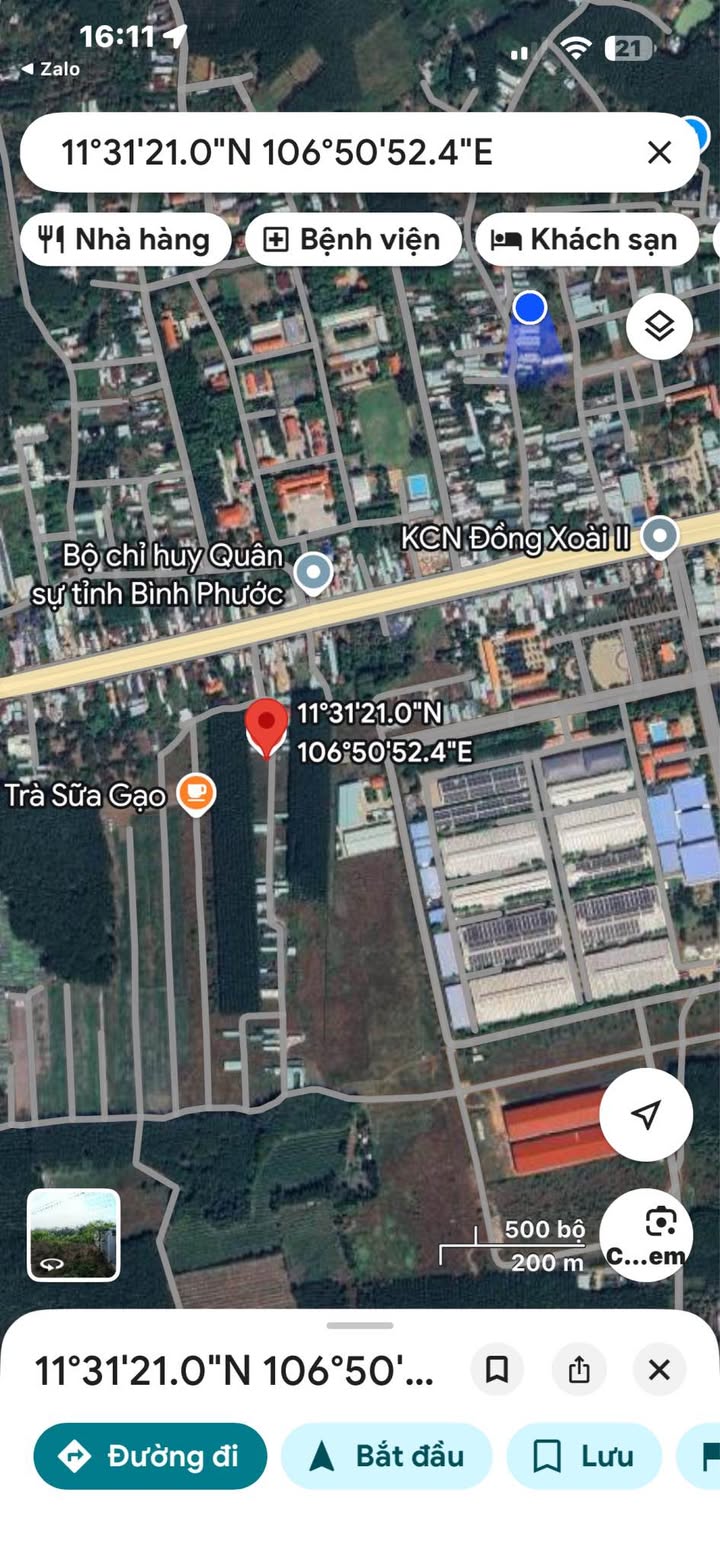 Đất nền Tiến Thành, Đồng Xoài 125m² giá 800 triệu - Cơ hội đầu tư hấp dẫn!