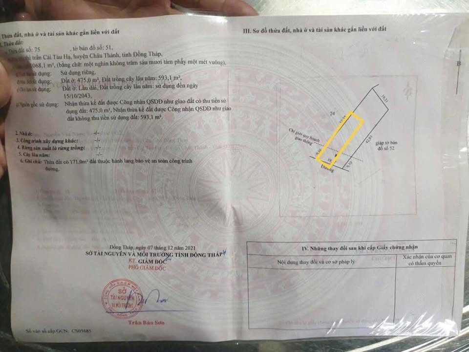 Đất nền 210m² Cái Tàu Hạ giá 800 triệu - Đầu tư sinh lời ngay!