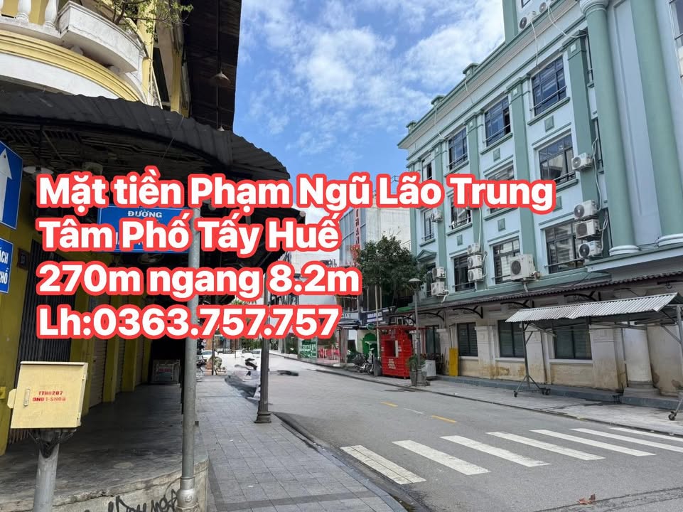 Bán mặt tiền Phạm Ngũ Lão, thành phố Huế 270m² - Vị trí đắc địa du lịch!