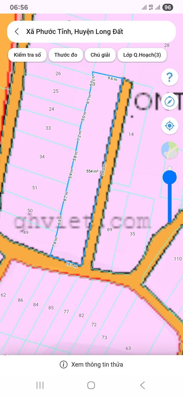 Đất nền Phước Tỉnh, Bà Rịa - Vũng Tàu 550m² giá 4 tỷ - Đầu tư sinh lời ngay!