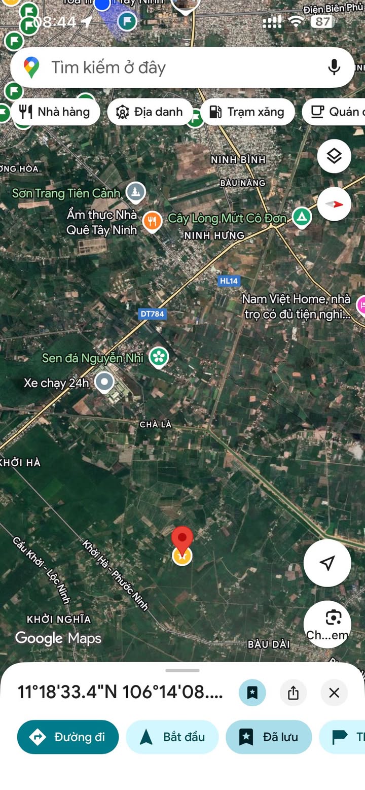 Đất 2 mặt tiền Ấp Láng, Xã Chà Là, Dương Minh Châu 43,000m² giá 1.9 tỷ - Cơ hội đầu tư tuyệt vời!