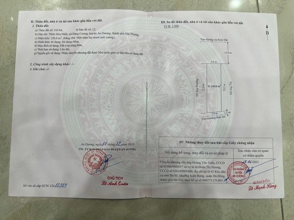 Đất mặt đường 351 An Dương - Hải Phòng 120m² giá chỉ 4xx tỷ - Cơ hội đầu tư tuyệt vời!