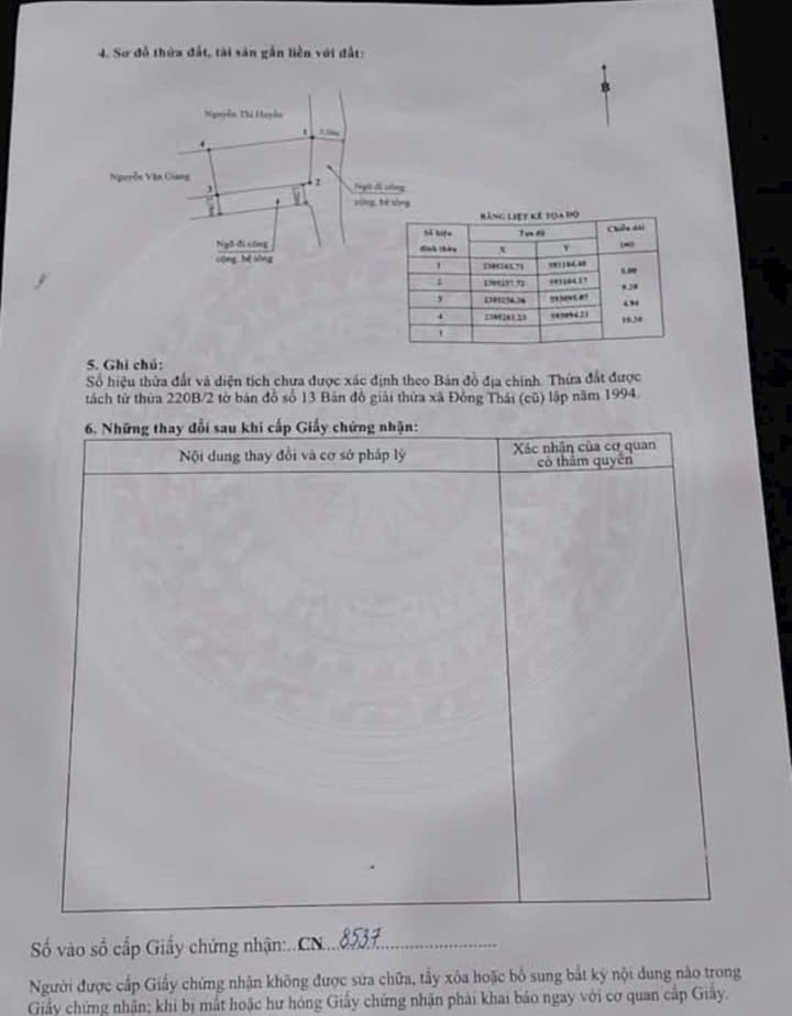 Đất nền lô góc tại Hoàng Mai, An Dương 48m² giá 1 tỷ - Sổ đỏ chính chủ!