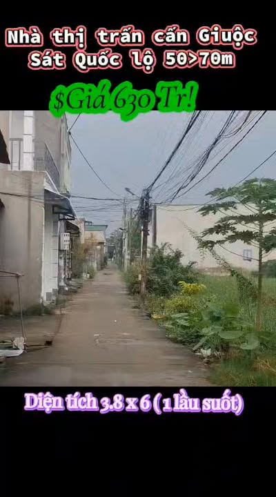 Nhà 1 lầu Tân Kim, Cần Giuộc 22m² giá 630 triệu - Sổ hồng chính chủ, tiện kinh doanh