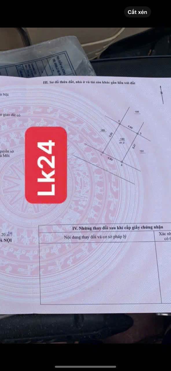 Đất nền Kim Bài, Thanh Oai 41m² giá 2 tỷ - Nằm ngay trung tâm với view hồ đẹp!