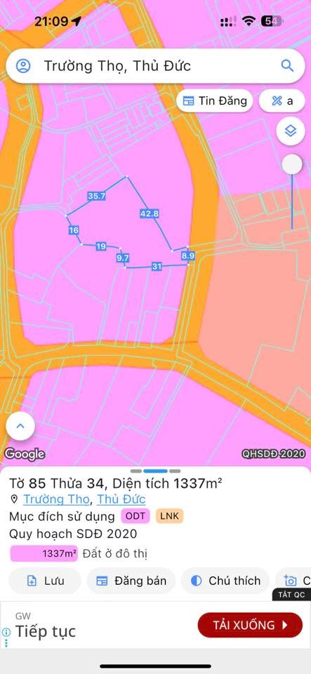 Đất thổ cư 1074m² đường số 3, Trường Thọ, Thủ Đức giá 45 tỷ - Cơ hội đầu tư hiếm có!