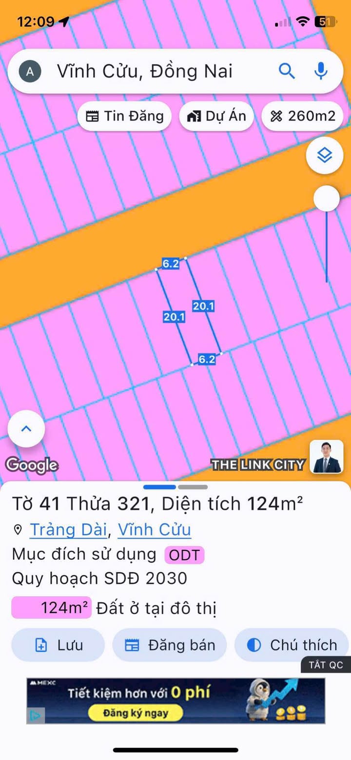 Đất nền KDC Phú Gia - Trảng Dài, Biên Hòa 124m² giá 4 tỷ - Sổ riêng thổ cư!