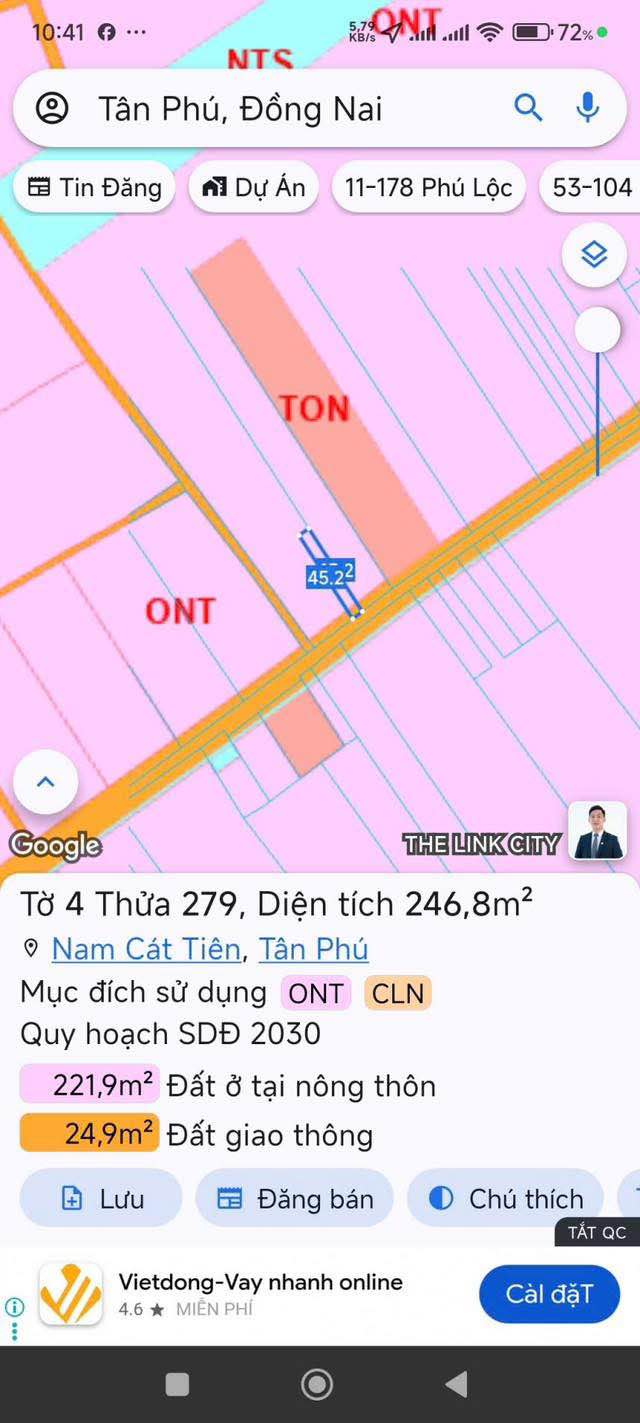 Đất nền Nam Cát Tiên, Tân Phú 247m² giá 3.465 tỷ - Cơ hội đầu tư tuyệt vời!