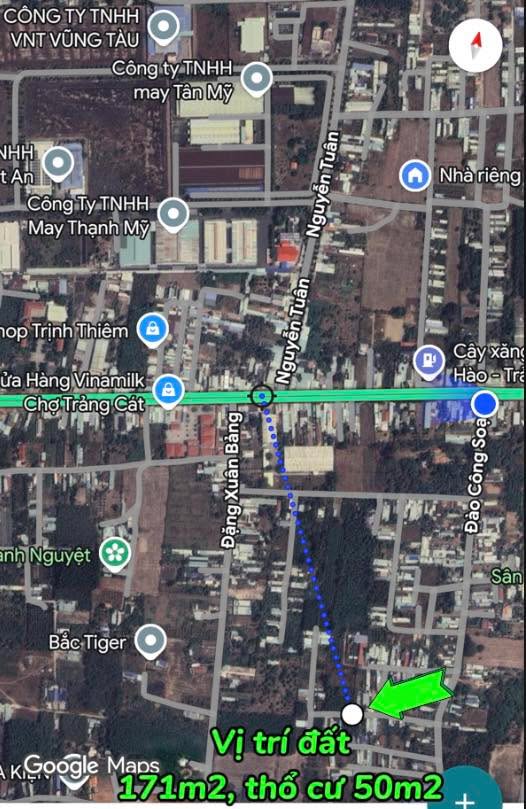 Đất nền Hắc Dịch, Phú Mỹ 170m² giá 1.2 tỷ - Cơ hội đầu tư tuyệt vời!