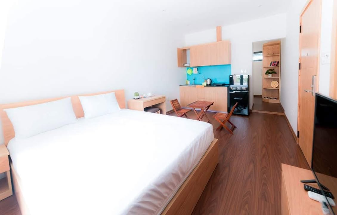 Căn hộ studio Nại Nam Đà Nẵng 30m² giá chỉ 4.5 triệu - Đầy đủ nội thất cao cấp!
