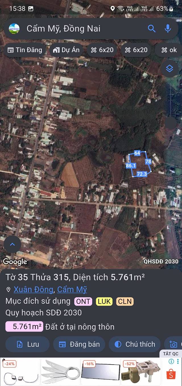 Đất nền Xuân Đông, Cẩm Mỹ 5761m² giá 4 tỷ - Đầu tư sinh lời ngay!