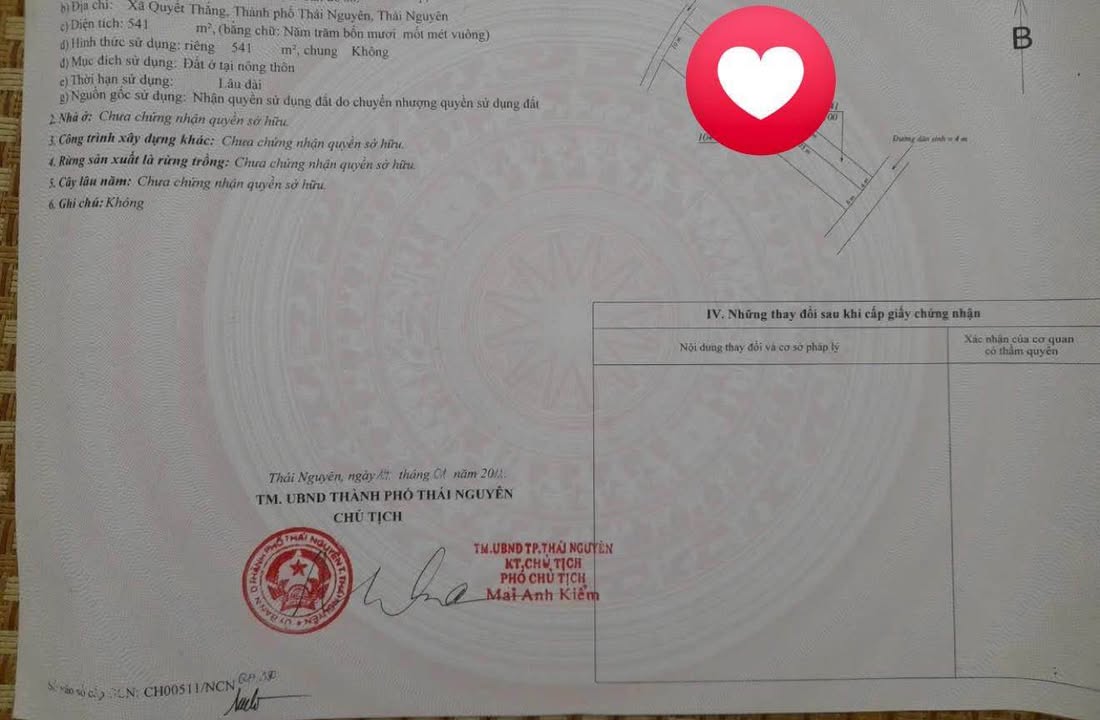 Đất nền Chính chủ tại Quyết Thắng Thái Nguyên 541m² giá 5.41 tỷ - Cơ hội vàng cho nhà đầu tư!