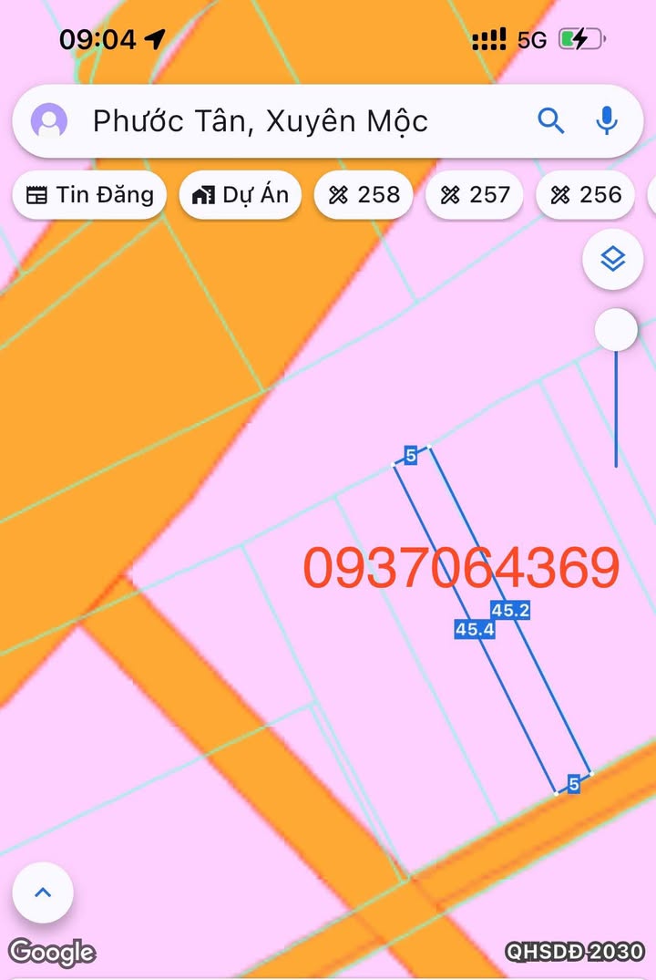 Đất nền ấp Việt Kiều, Phước Tân, Xuyên Mộc 225m² giá 1.2 tỷ - Đầu tư sinh lời ngay!