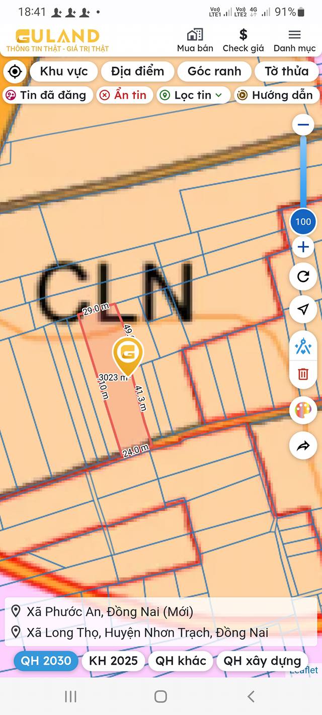 Đất nền 3004m² Long Thọ, Nhơn Trạch giá chỉ 21 tỷ - Cơ hội đầu tư hấp dẫn!