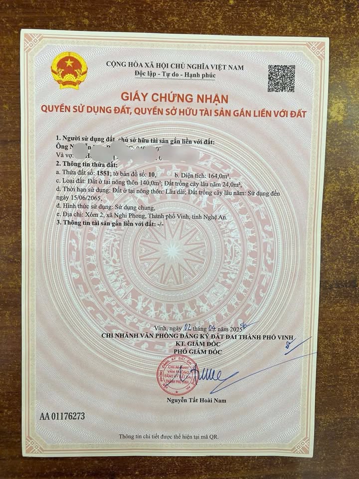 Đất Nền Nghi Phong Nghi Lộc 164m² giá 3.95 tỷ - Lô góc tiềm năng đầu tư!