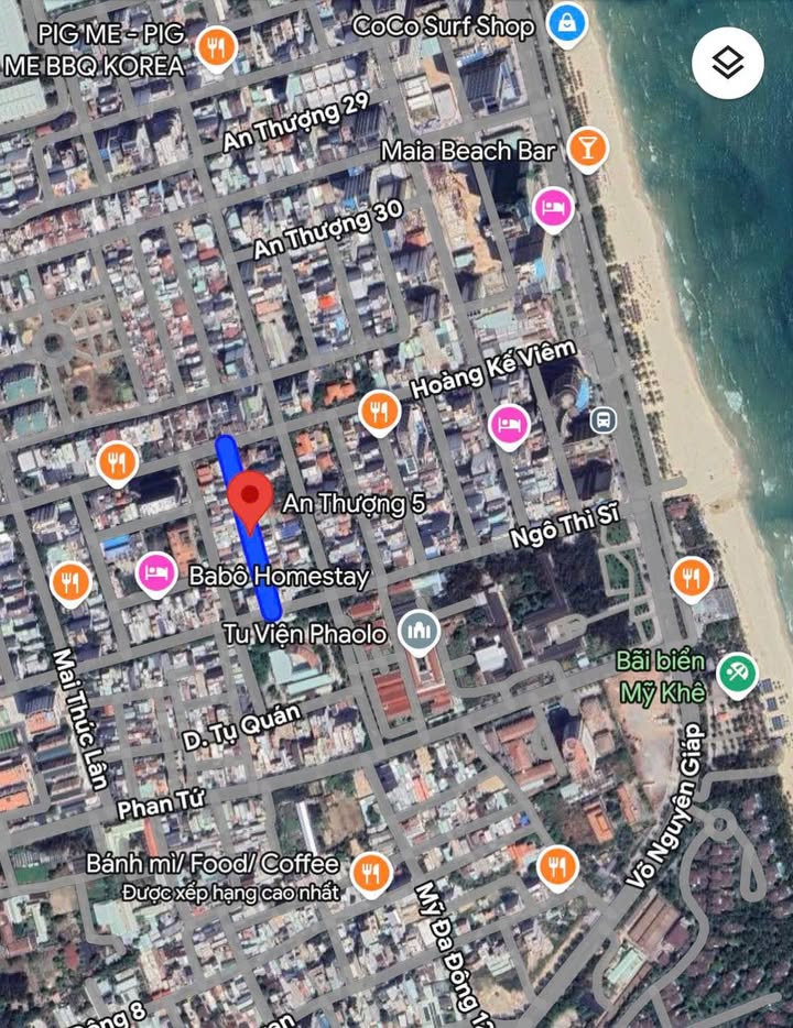 Đất mặt tiền An Thượng 5, Mỹ An, Đà Nẵng 67.5m² - Cơ hội đầu tư tuyệt vời!