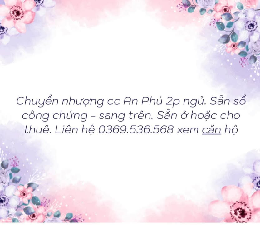 Căn hộ chung cư An Phú Vĩnh Yên 66m² giá thỏa thuận - Sẵn sàng ở ngay!
