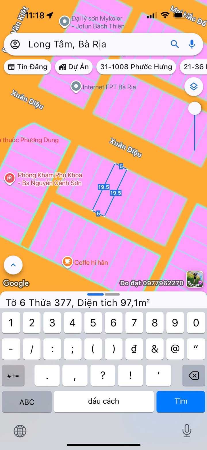 Đất thổ cư mặt tiền Xuân Diệu 97m² giá 2.65 tỷ - Đầu tư sinh lời ngay!