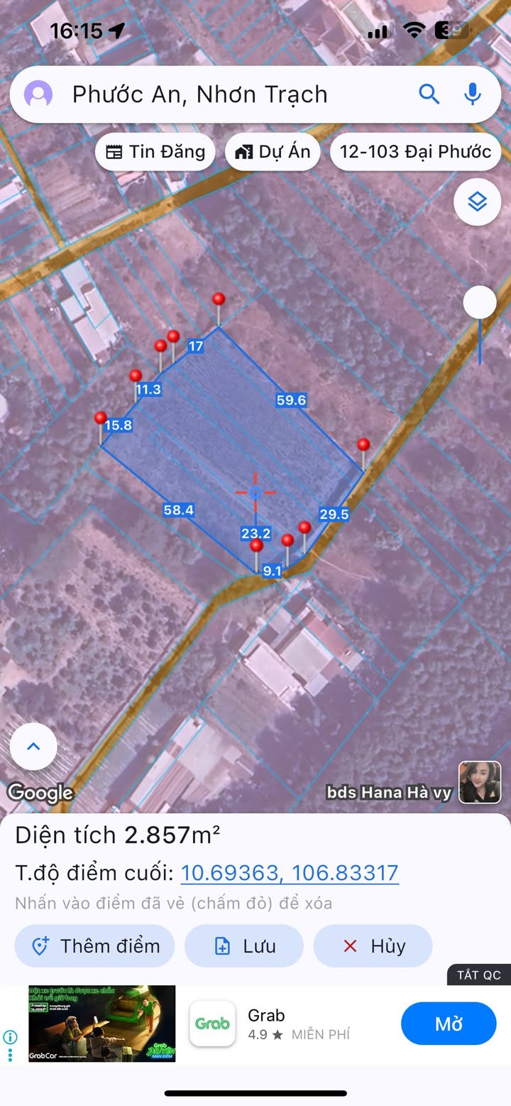 Đất nền đầu tư tại xã Vĩnh Thanh, Nhơn Trạch 3000m² - Vị trí đẹp, giá đầu tư!