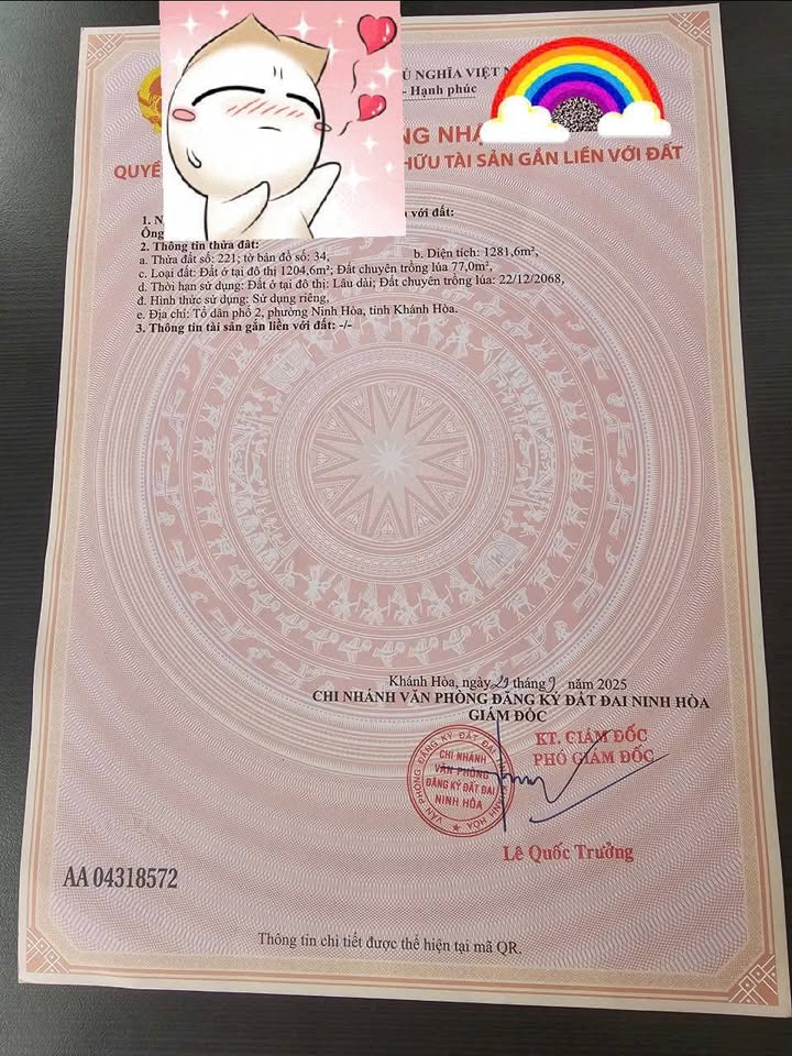 Đất thổ cư mặt tiền đường K10, Ninh Hòa 1200m² giá 56 tỷ - Cơ hội đầu tư hấp dẫn!