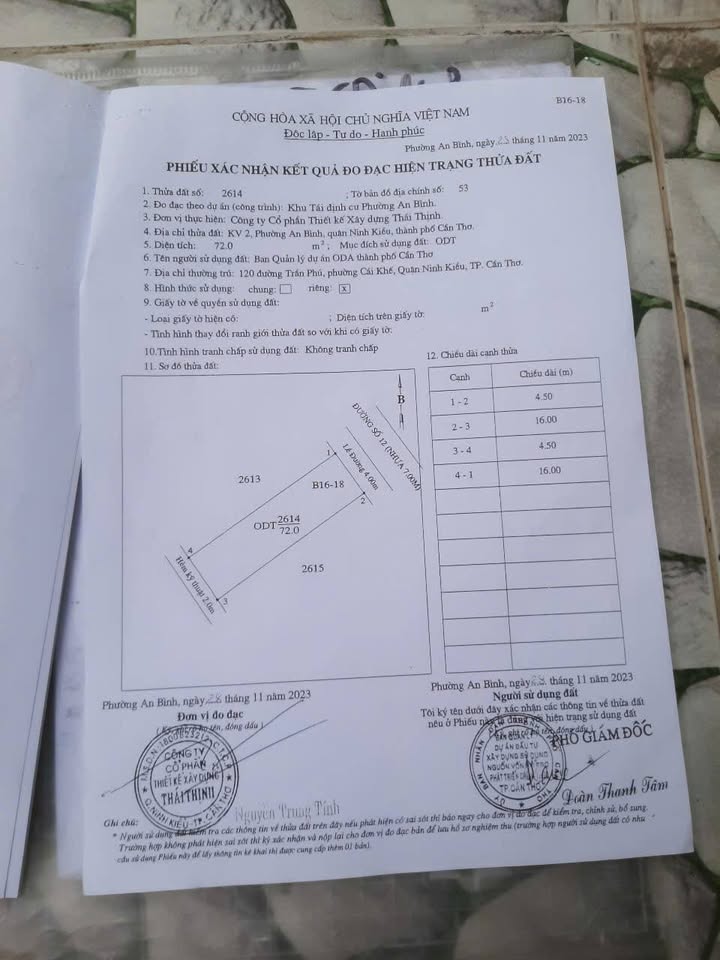 Đất nền An Bình, Ninh Kiều 72m² giá 1.87 tỷ - Sổ hồng chính chủ, đầu tư sinh lời!