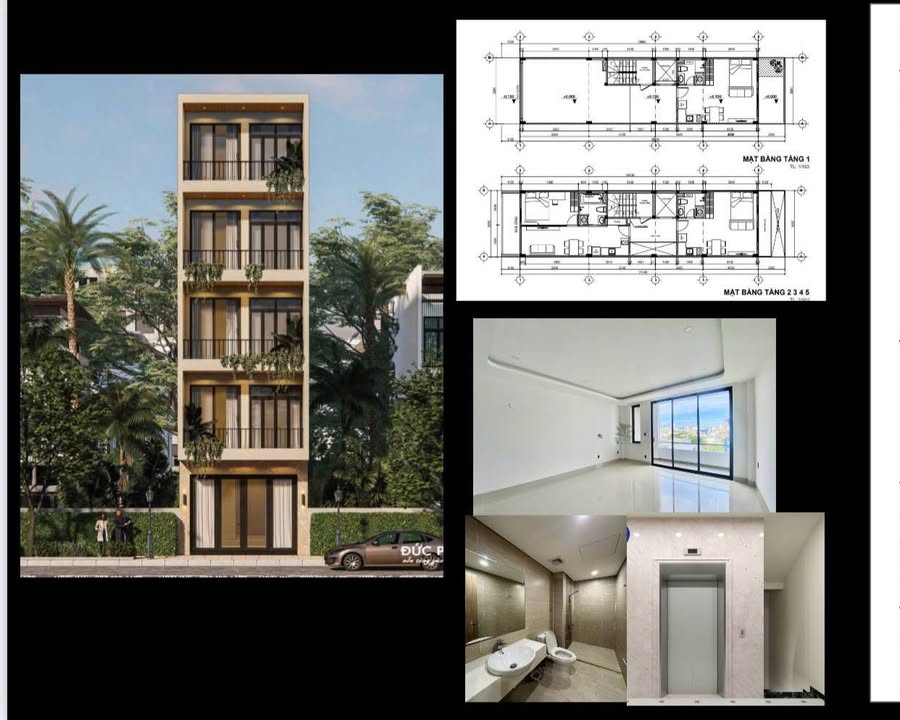 Cho thuê nguyên tòa nhà căn hộ 5 tầng tại đường A1, Phước Long, Nha Trang - Giá 42 triệu/tháng!