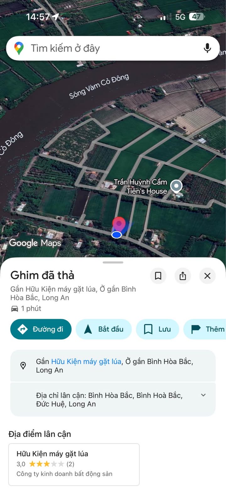 Đất Farm Bình Hòa Bắc, Đức Huệ, Long An 4787m² chỉ 3,8 tỷ - Đầu tư sinh lời hoặc nghỉ dưỡng lý tưởng!