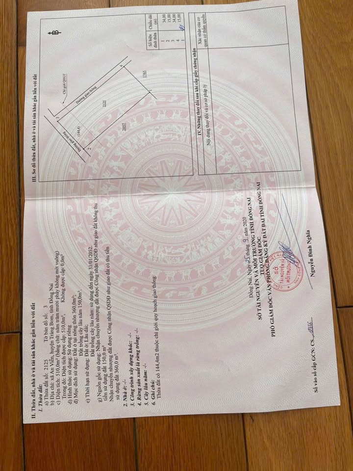 Đất nền Trần Vĩnh Lộc Trảng Bom 510m² giá 5 tỷ - Đầu tư sinh lời hiệu quả!