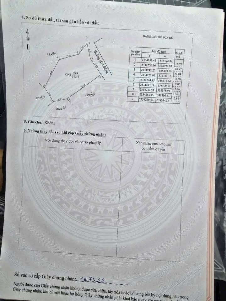 Đất Văn Miếu, Thanh Sơn, Phú Thọ 573m² giá 400 triệu - View đồi chè xanh mướt!