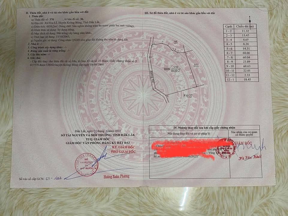 Đất nông nghiệp Hòa Lễ 2160m² giá 160 triệu - Sổ đỏ chính chủ, bám đường bê tông!